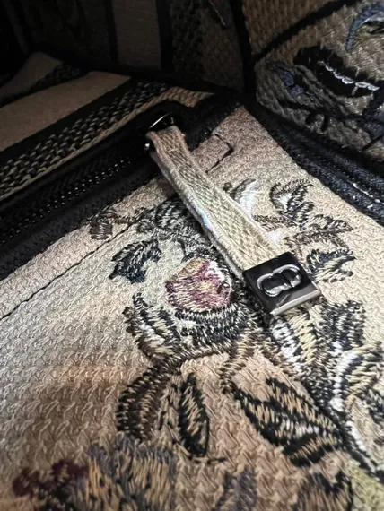 Женская сумка Dior Lady D-lite, модель среднего формата бежевый