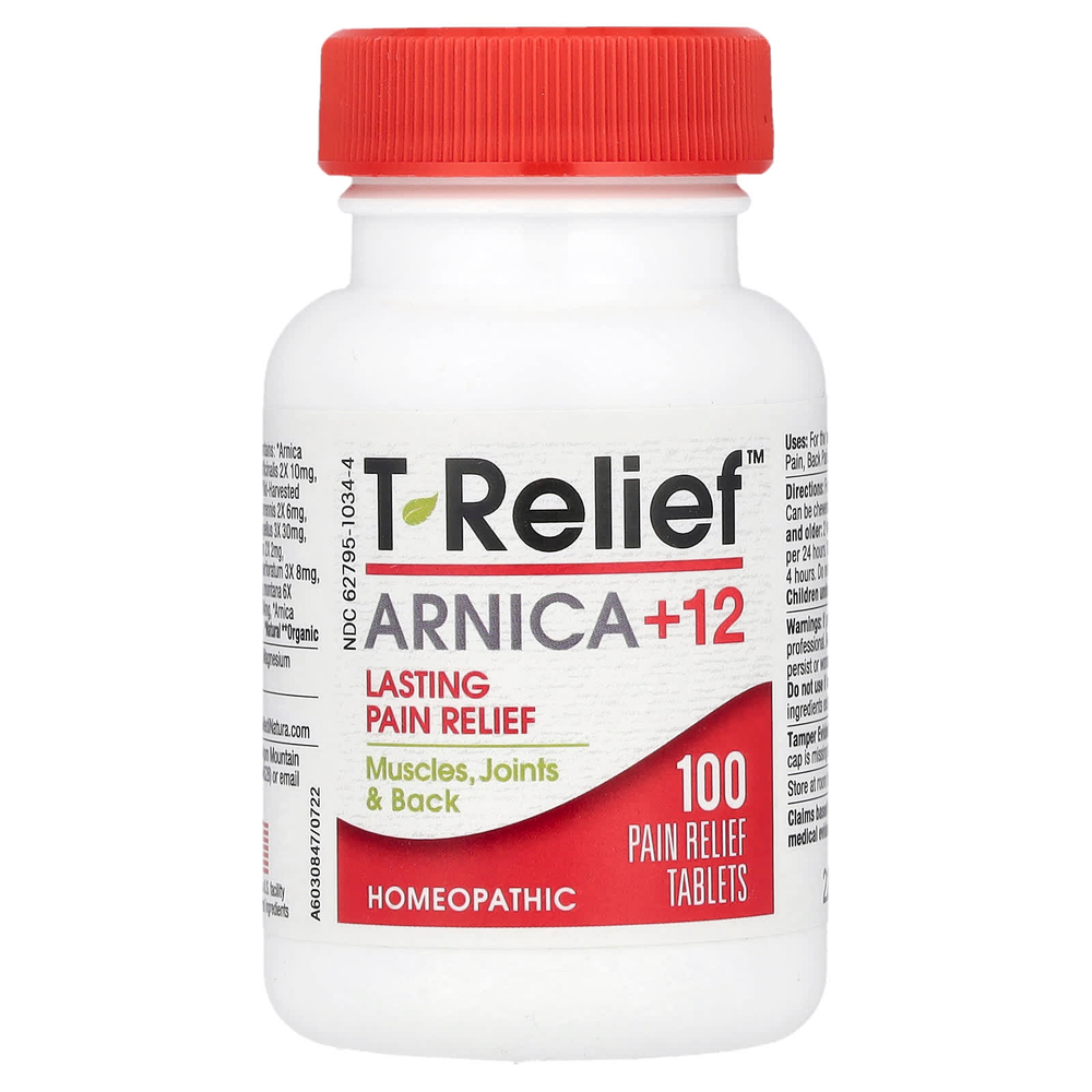 MediNatura, T-Relief ™, Арника +12, 100 таблеток