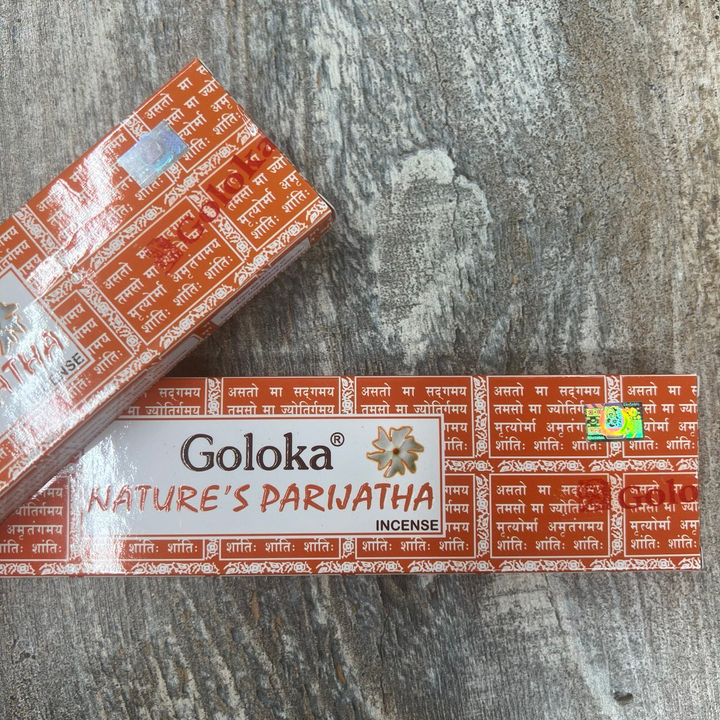 Goloka Nature's Parijatha Благовоние-масала Древо желаний (цветы малика, рудракши) 15 г