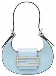 Сумка-хобо Fendi Cookie маленького формата голубой