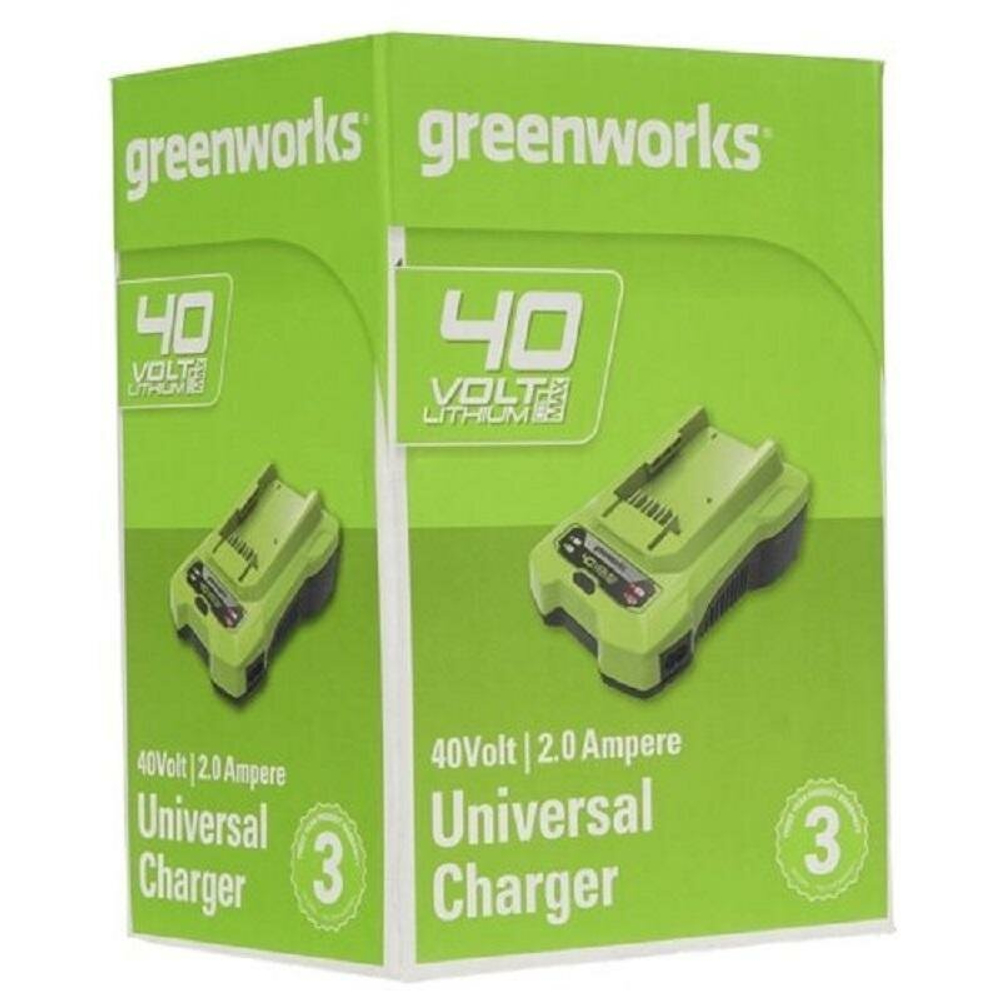 Зарядное устройство GREENWORKS G40C 40 В,2 А/ч=60 мин (2932507)