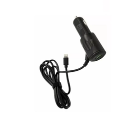 Автомобильная зарядка в прикуриватель ISA VC1-I5 со шнуром Ligtning 1.5метра (USB - 2A)