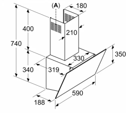 Наклонная вытяжка Bosch DWK63PJ60T