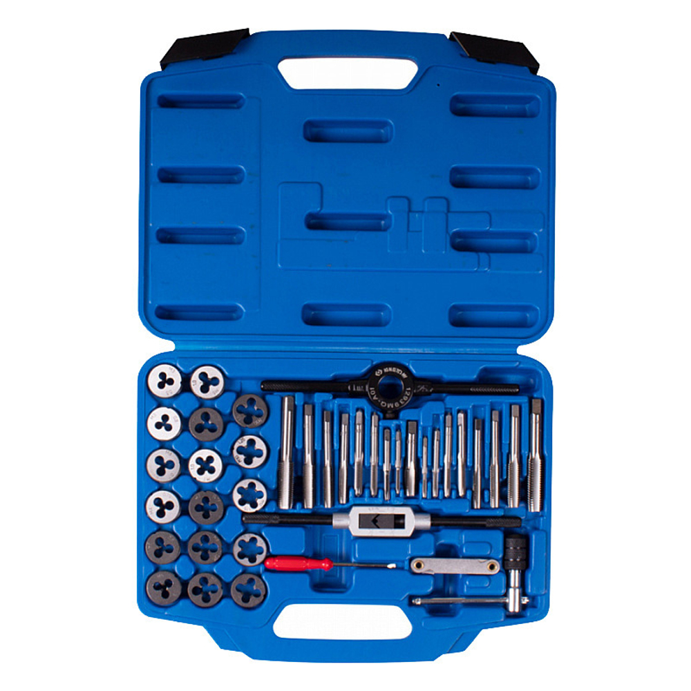 KING TONY (12939MQ1) Набор метчиков и плашек SK5, M3-M12, кейс, 39 предметов