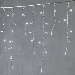 Светодиодная бахрома 3,1*0,5 м., 150 белых LED ламп, прозрачный провод ПВХ, LTC (PIL150-10-2W)