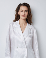 Костюм в пижамном стиле из вискозы Гуччи белый