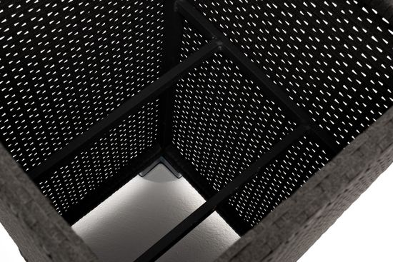 "Капучино" кашпо для цветов плетеное из искусственного ротанга, цвет коричневый