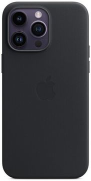 Чехол Apple MagSafe для iPhone 14 Pro Max, кожа, «тёмная ночь»