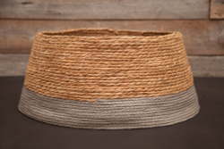 Корзина для елки 26х58см ChristmasDeLuxe коричневая/серая