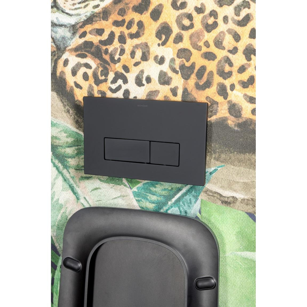 Клавиша смыва Boheme 669-B для инсталляции 666, BLACK