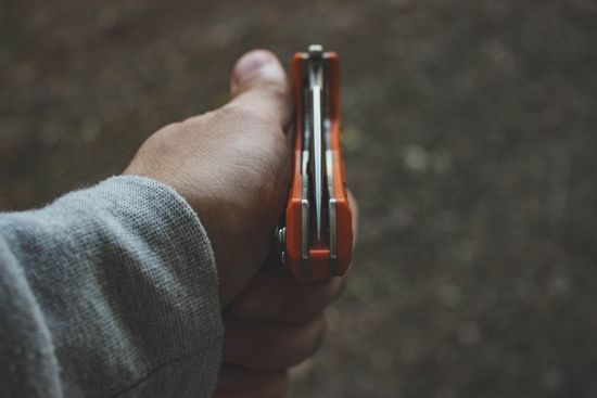 Складной нож НОКС Мангуст-2С 337-009406 c клинком из стали D2, рукоять G10