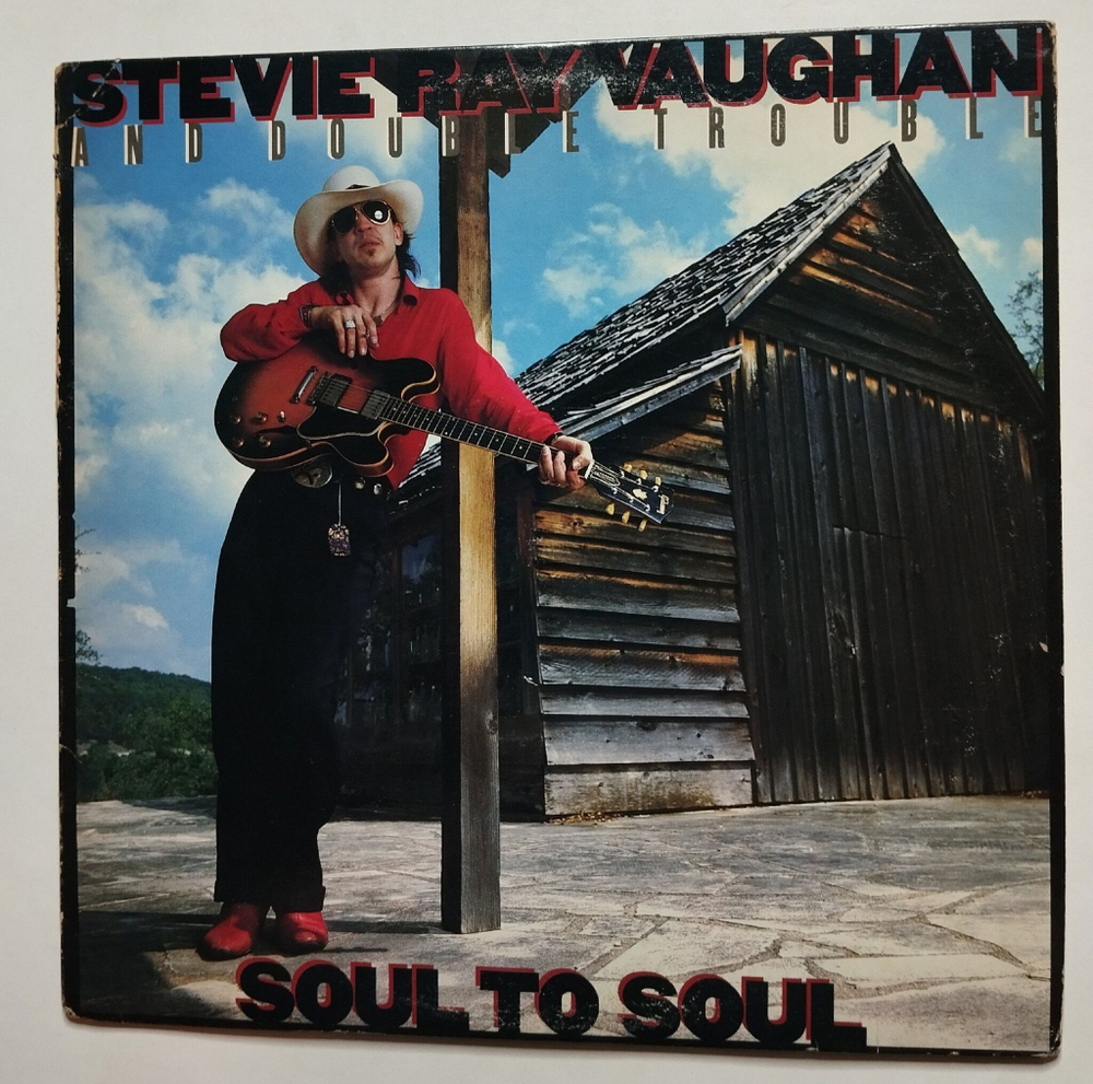 Винтажная виниловая пластинка LP Stevie Ray Vaughan And Double Trouble Soul To Soul (USA 1985)