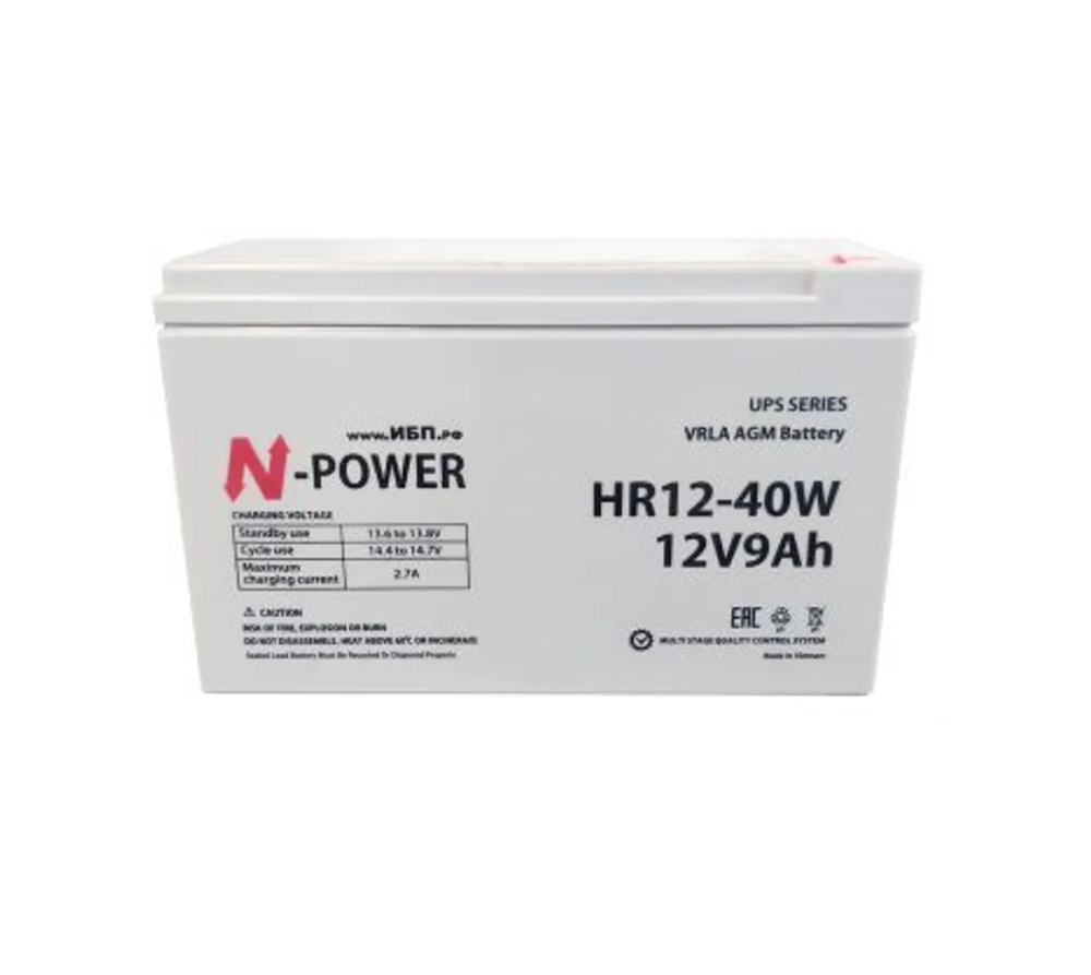 Аккумулятор N-POWER HR12-40W