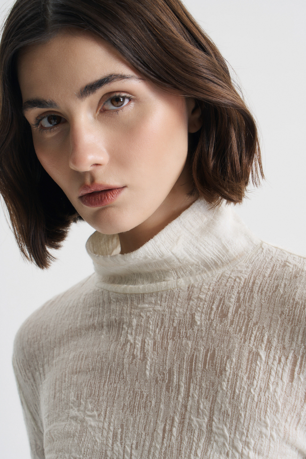 Водолазка из фактурной шерсти