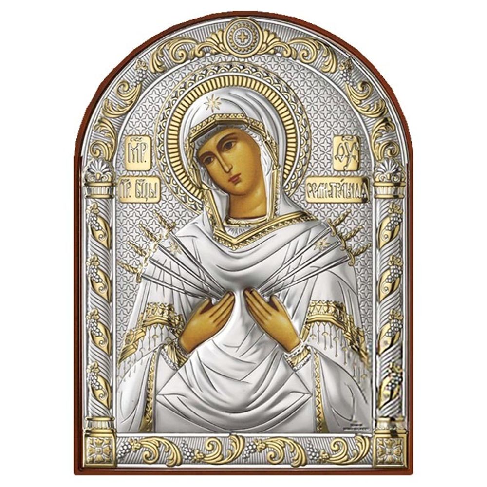 Икона Семистрельной Божьей Матери. Италия.