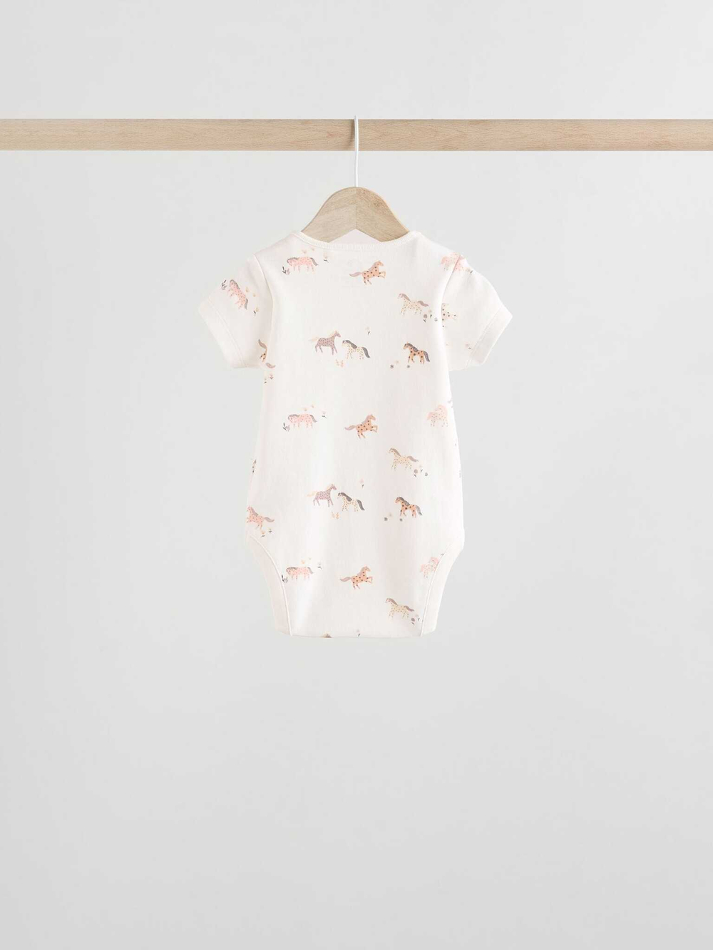 Боди с коротким рукавом для малышей Next E58-049, 5 шт., Молочный, Розовый, Бежевый