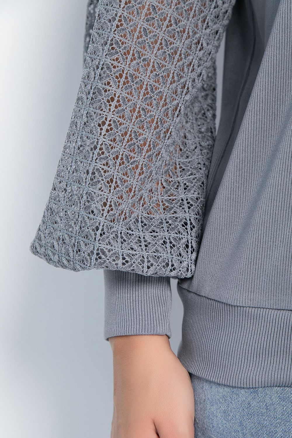 Блуза Арабелла (серая) Б11056 LT Collection (Акция)