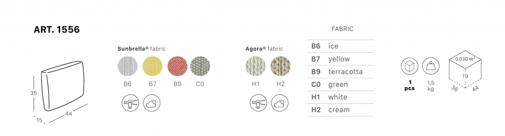 Подушка на спинку кресла Scab Design Lisa,