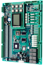 Плата контроллера F5021 (с дисплеем LCD12832) со специальным протоколом для SANYO  OTIS.