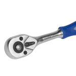 МАСТАК (010-21405H) Трещотка 1/4", 125 мм, 45 зубцов, флажковая с кнопкой