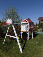 Детский домик с качелями "Прованс"