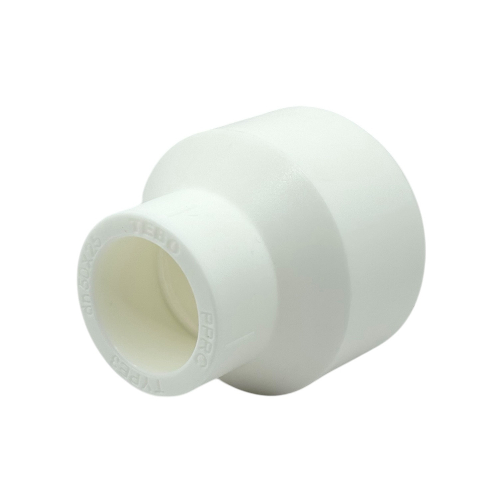 Муфта полипропиленовая переходная TEBO 50x25 НАР-ВН (фитинг-труба)