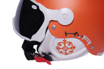 Шлем горнолыжный с визором HMR HERITAGE Z1 23.353 GIULETTA ARANCIO (M)+VTS2W