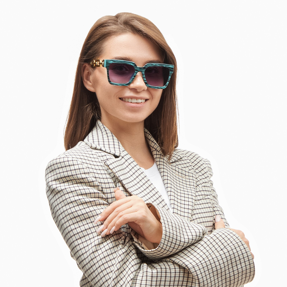 Очки солнцезащитные женские OneSun UV 400,дужка 15см,ширина 14,5см,линза 4*5см 1504