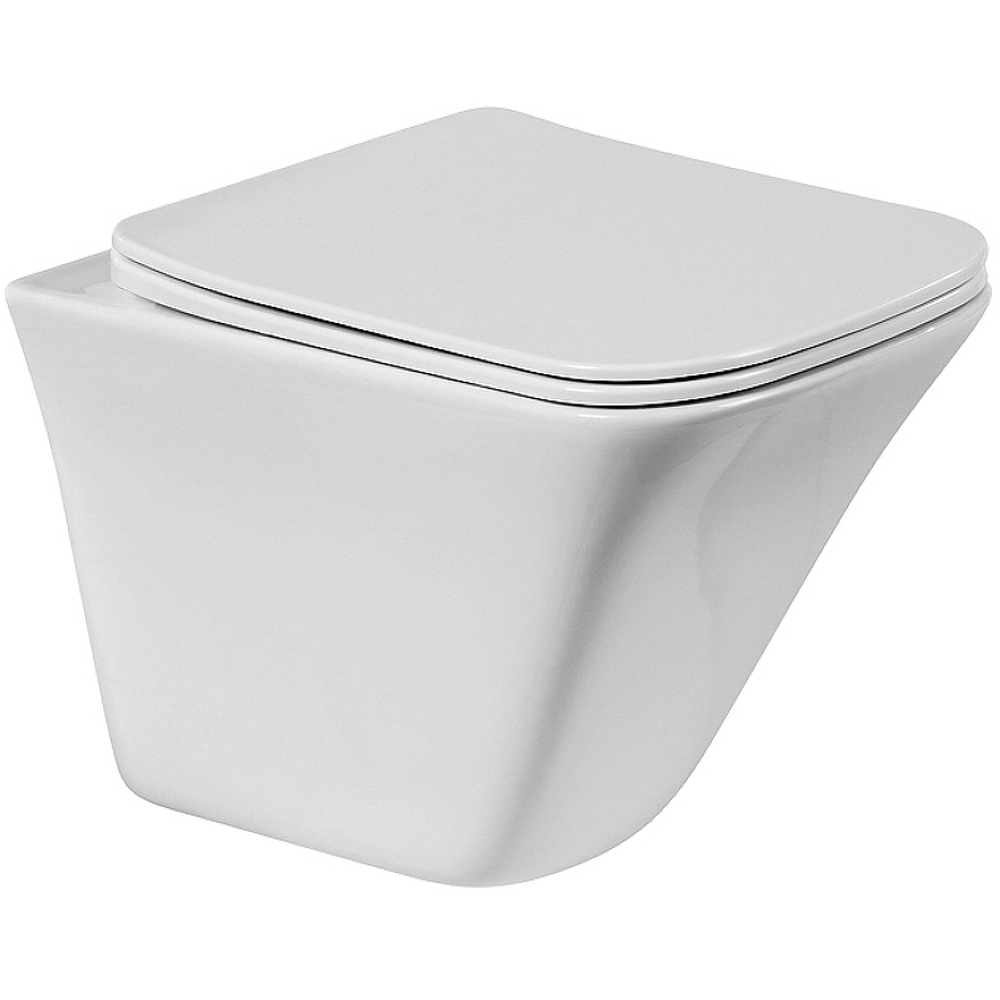 Унитаз BelBagno Marmi BB052CHR/BB052SC подвесной с сиденьем Микролифт