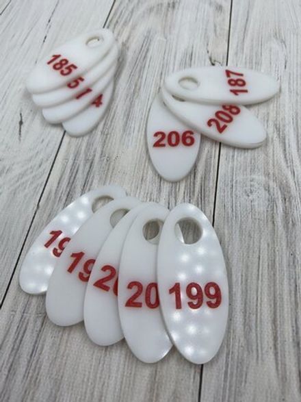 Гардеробные Номерки 25х55мм