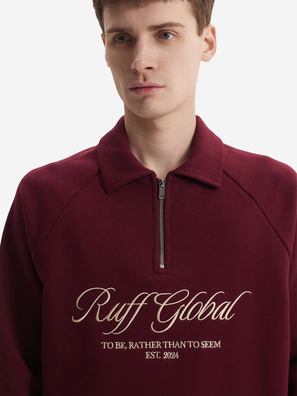 Толстовка Ruff Global Halfzip Sport Jacket Burgundy