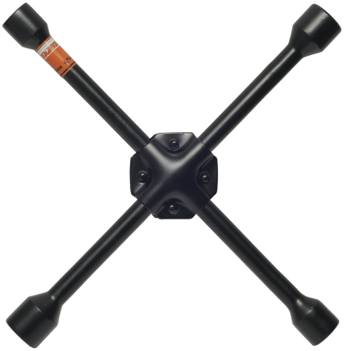 Ключ баллонный крест 17x19x21x22 усиленный черный лак