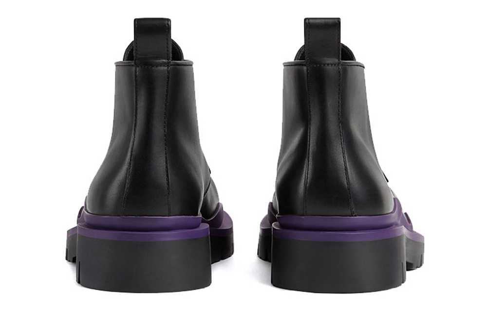 Bottega Veneta Tire Desert Boot Black Purple