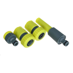 Набор для полива 1/2": шланг ПВХ 15м, коннектор 2шт, штуцер 1шт, наконечник 1шт) "Inbloom"