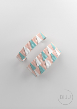 Схема PEYOTE, Схема браслета мозаичное плетение, узор из Miyuki Delica 11/0, файл PDF, №181