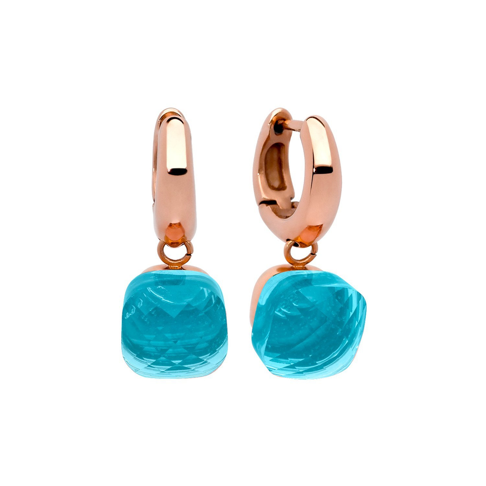Серьги Qudo Firenze aqua 300017 BL/RG