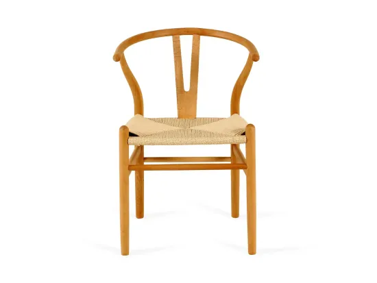 Стул деревянный обеденный с мягким сиденьем Wishbone Премиум