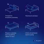 Матрас BuyCool, 22,5 см, жесткость выше средней, независимые пружины