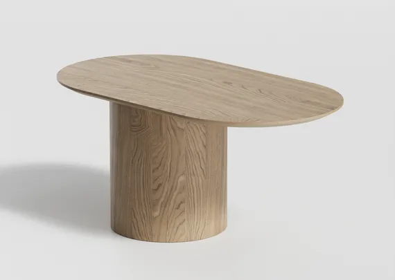 Столик Type овальный, основание D 29 см (натуральный дуб)