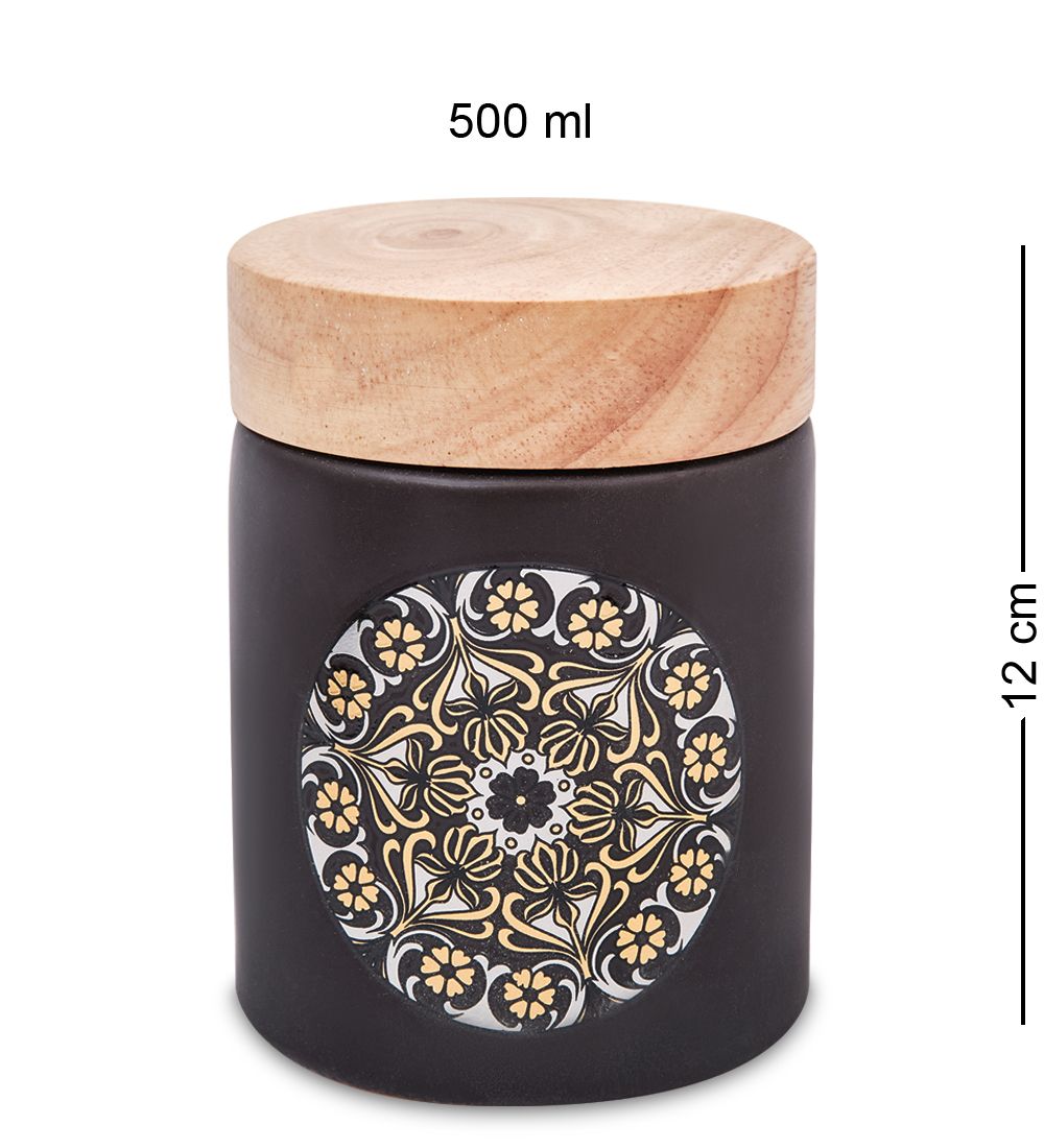 TJ-21/2 Керамическая банка сред. с крышкой