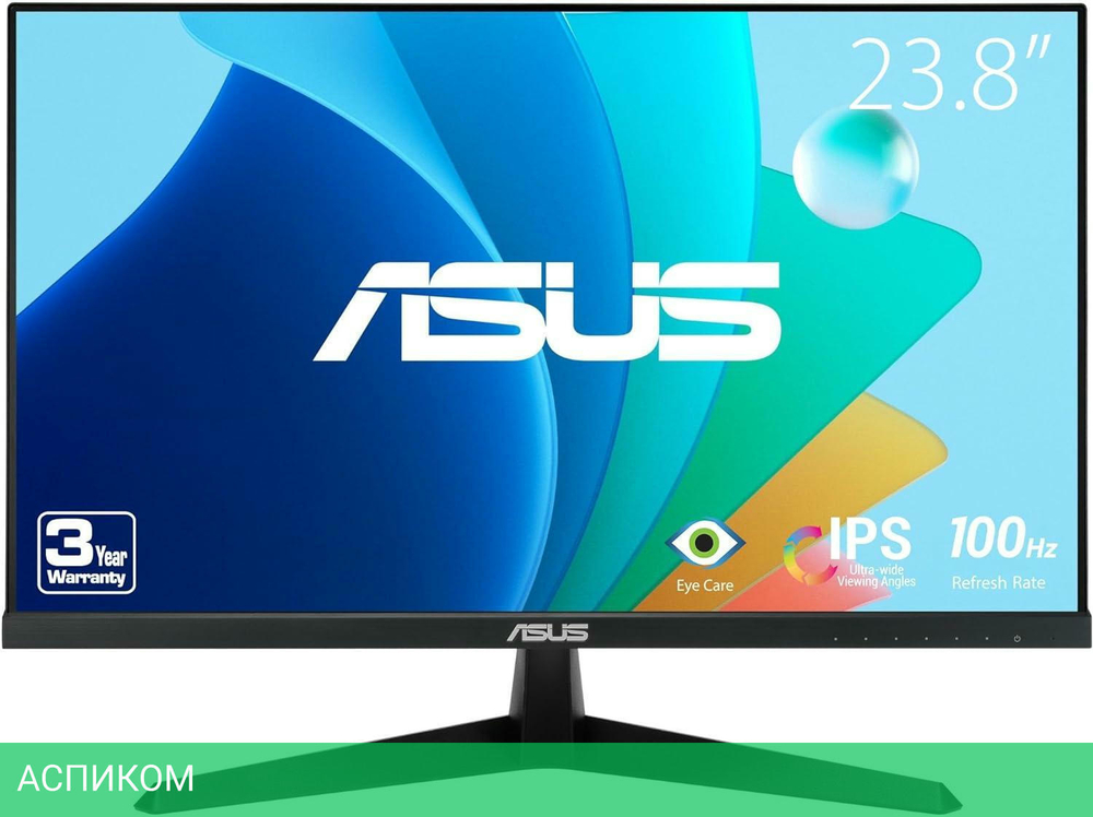 Монитор Asus VY249HF черный (90LM06A3-B01A70)