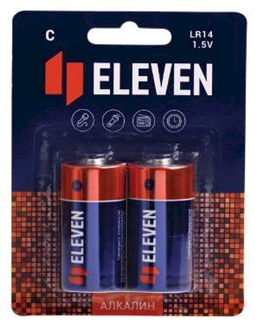 Батарейка Eleven C (LR14) алкалиновая, BC2