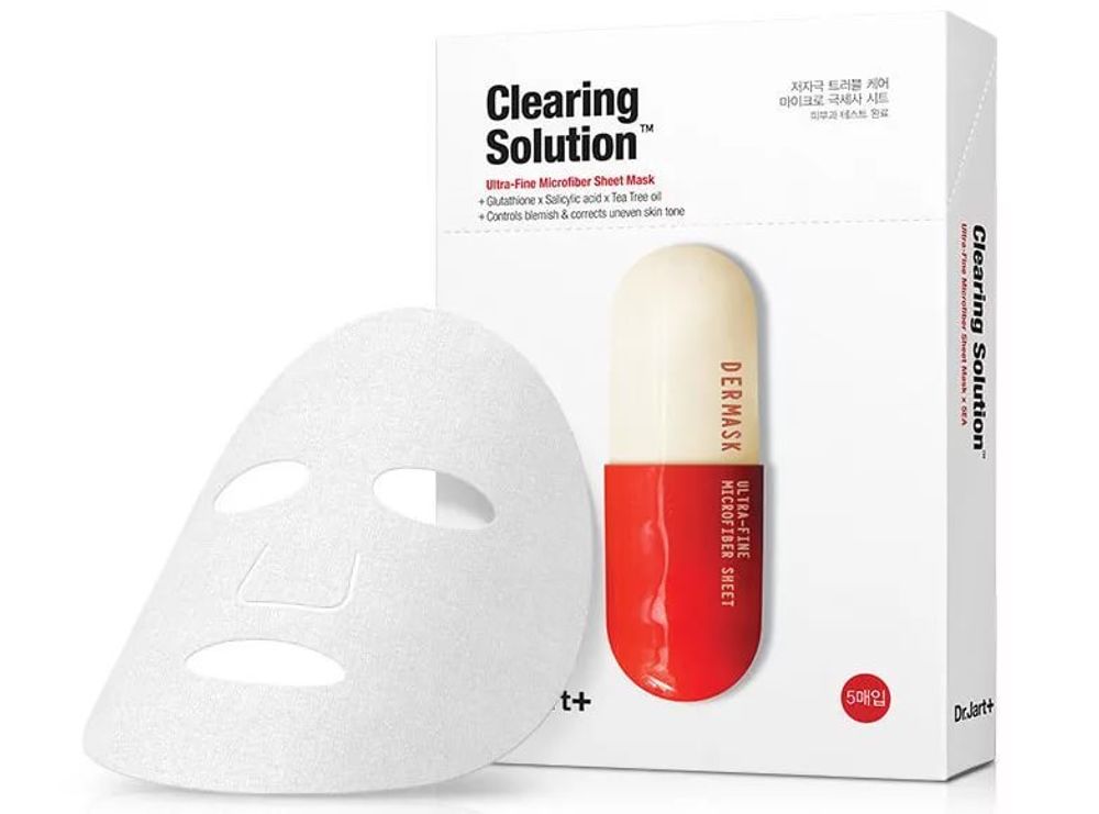 Очищающая тканевая маска для проблемной кожи DR.JART DERMASK MICRO JET CLEARING SOLUTION