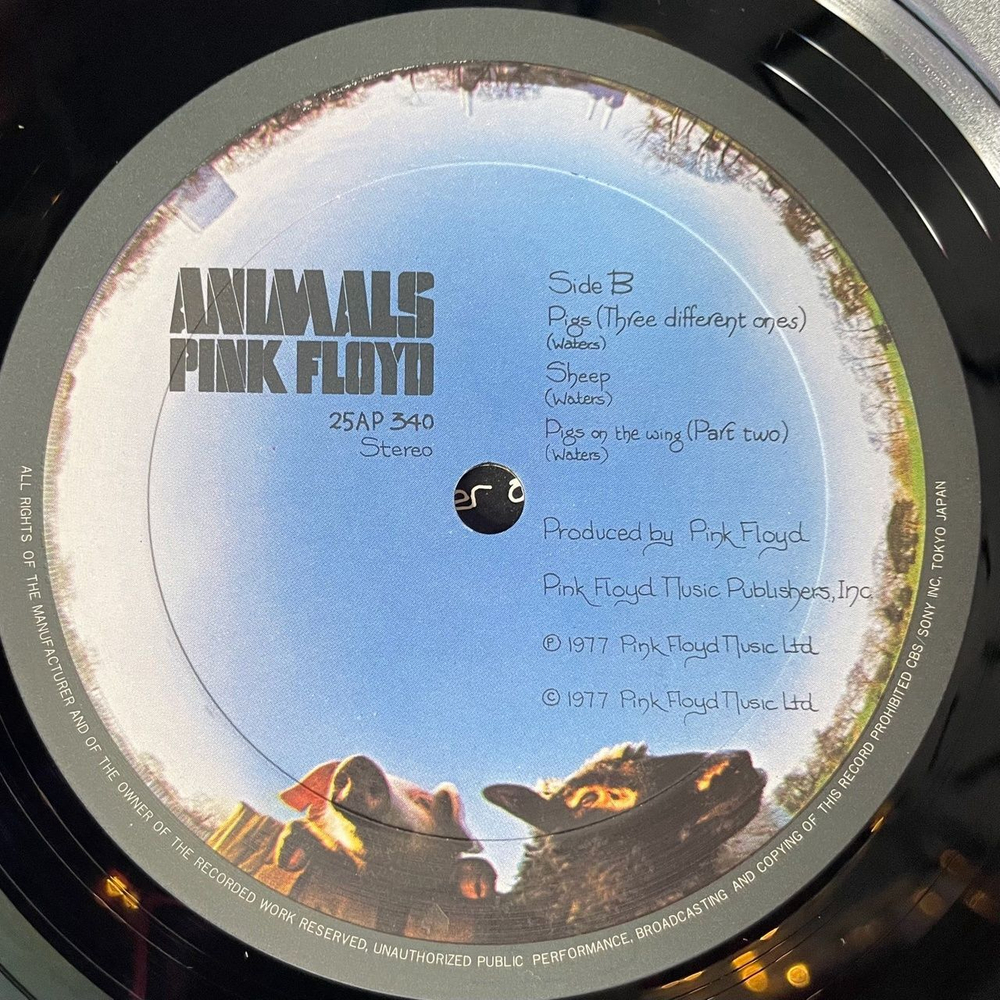 Винтажная виниловая пластинка LP Pink Floyd Animals (Japan 1977) (No Obi) Pigs On The Wing