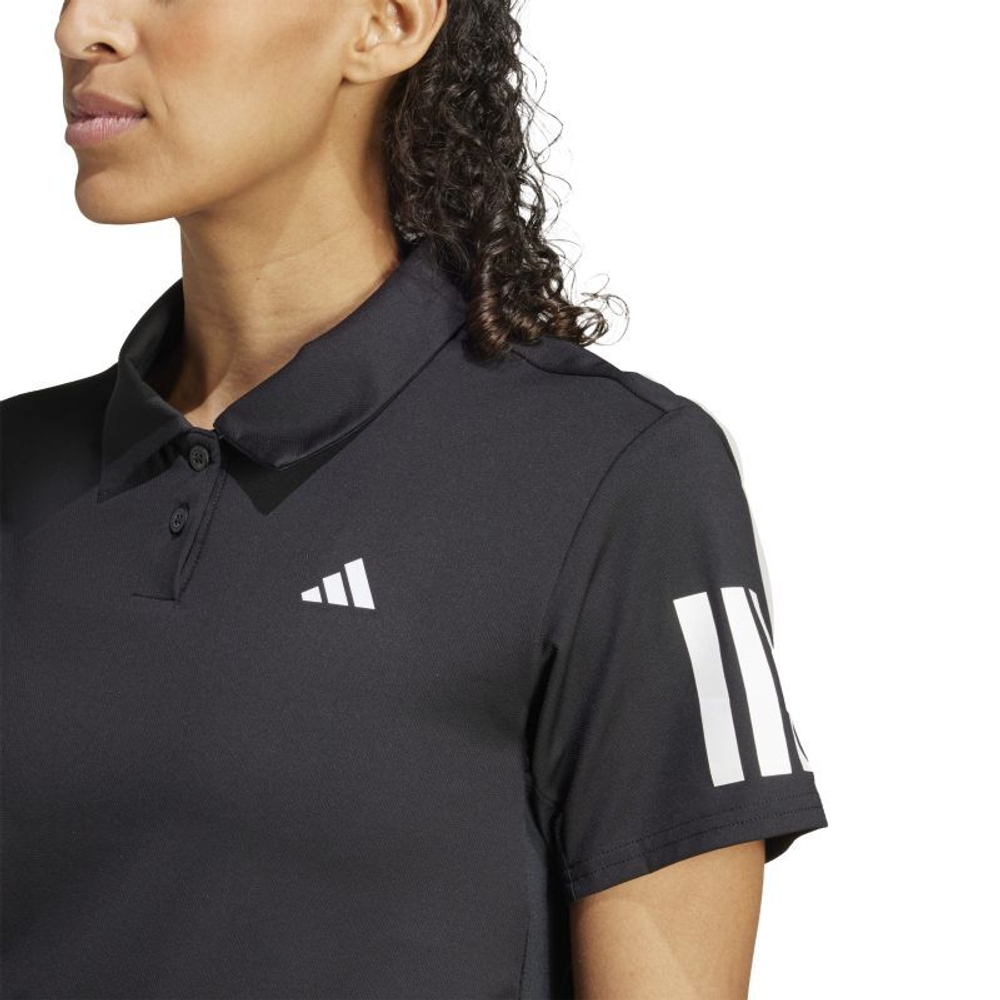 Женское поло Adidas Club Climacool 3-Stripes - black