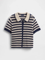 Рубашка из трикотажа с свободным кроем, связанная крючком, из 100% хлопка - GAP
