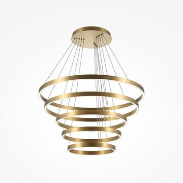 Подвесной светодиодный светильник 173W 2600К/3500К MOD058PL-L200BSK латунь Rim Maytoni