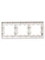 BRITE Рамка 3-местная РУ-3-2-Бр стекло розовый матовый IEK