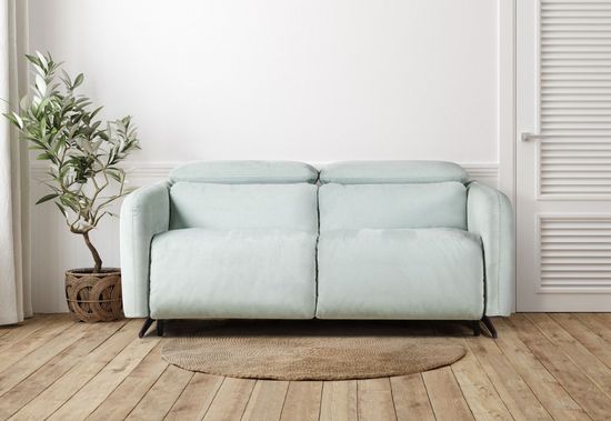 Rimini диван-кровать прямой замша мятный