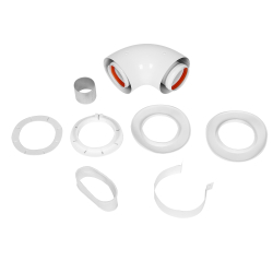 Отвод коаксиальный стартовый универсальный Royal Thermo 60/100, 90 гр.